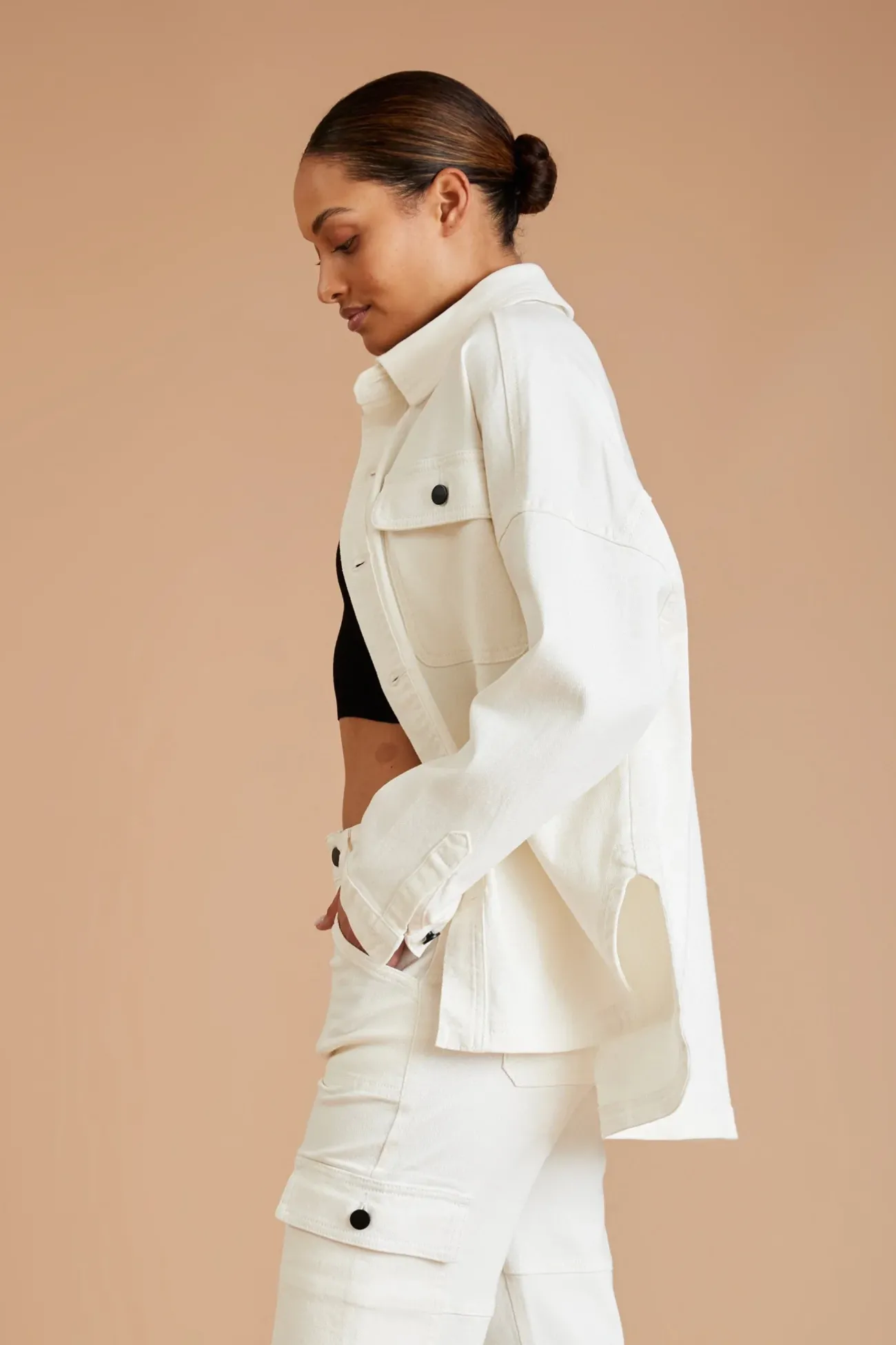 AF Denim Longsleeve Shirt<ALL FENIX Fashion