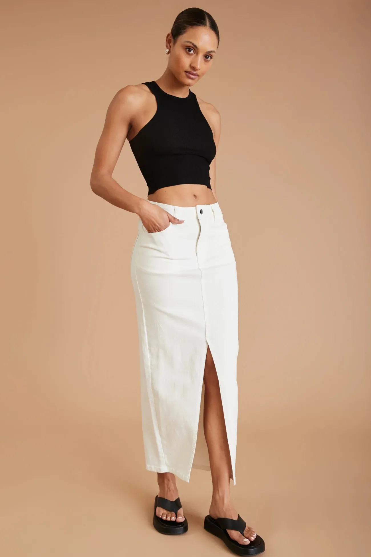 AF Denim Skirt<ALL FENIX Clearance