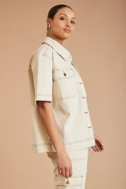 AF Denim Utility Shirt<ALL FENIX Hot