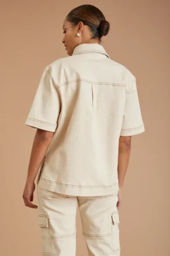 AF Denim Utility Shirt<ALL FENIX Hot