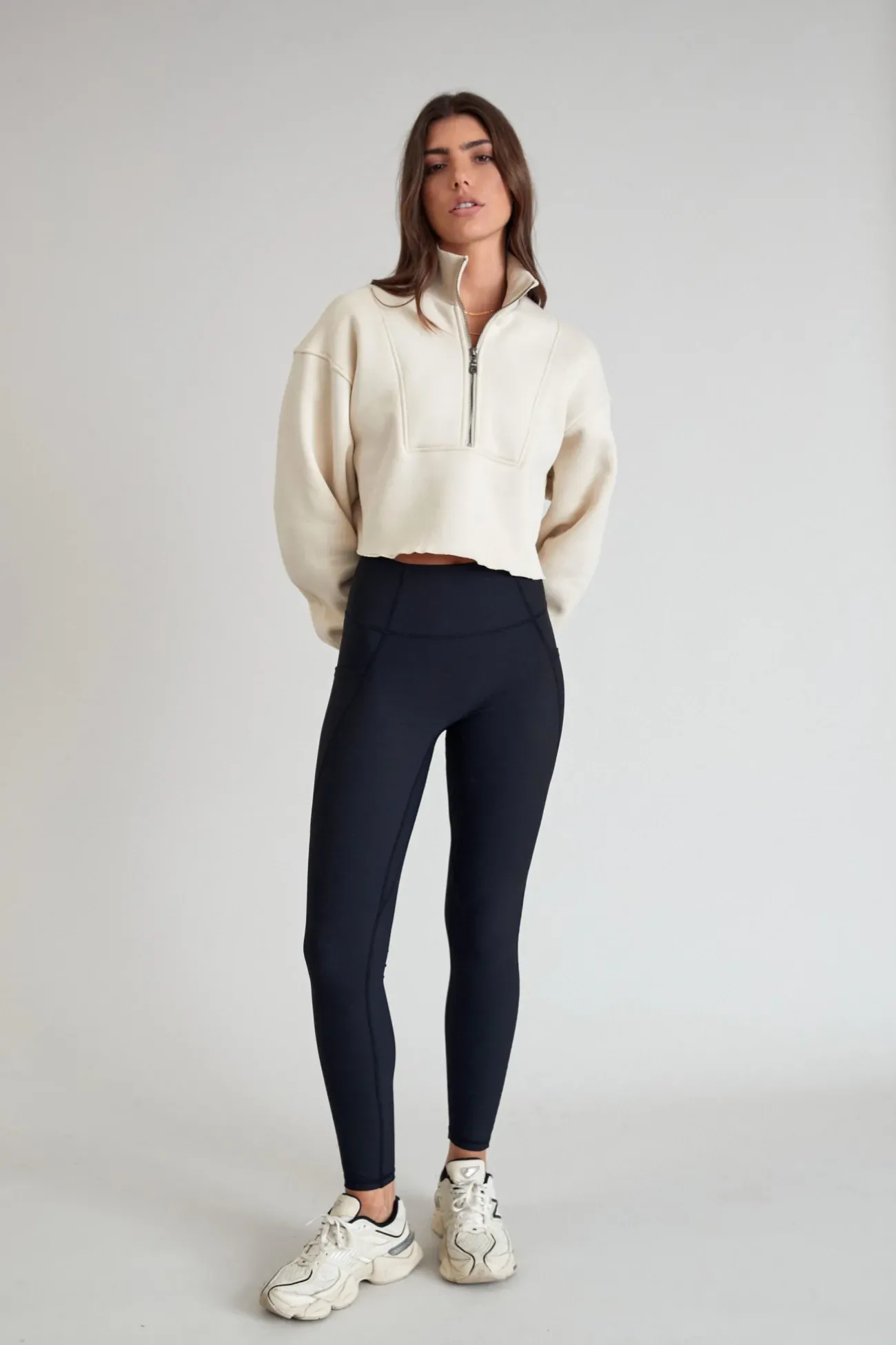Arlo Crop 1/2 Zip Sweater<ALL FENIX Sale