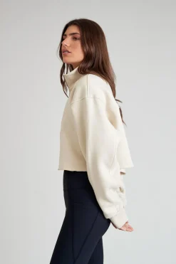 Arlo Crop 1/2 Zip Sweater<ALL FENIX Sale