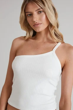 Daisy One-Shoulder Tank<ALL FENIX Sale