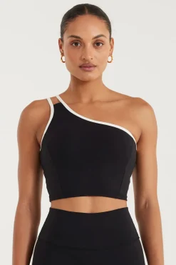 EcoSculpt Contrast One Shoulder Tank<ALL FENIX Outlet