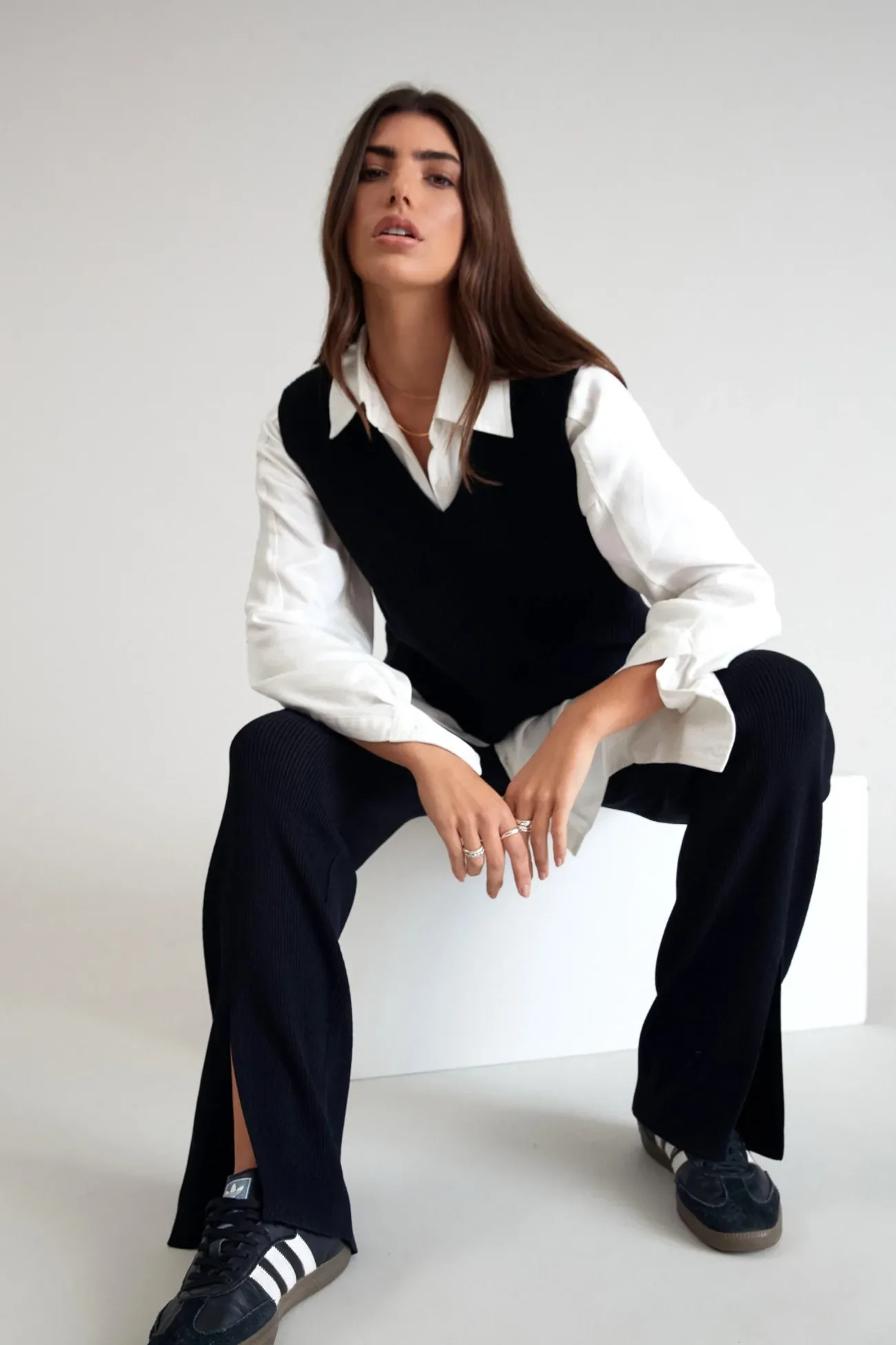Longline Knit Vest<ALL FENIX Best