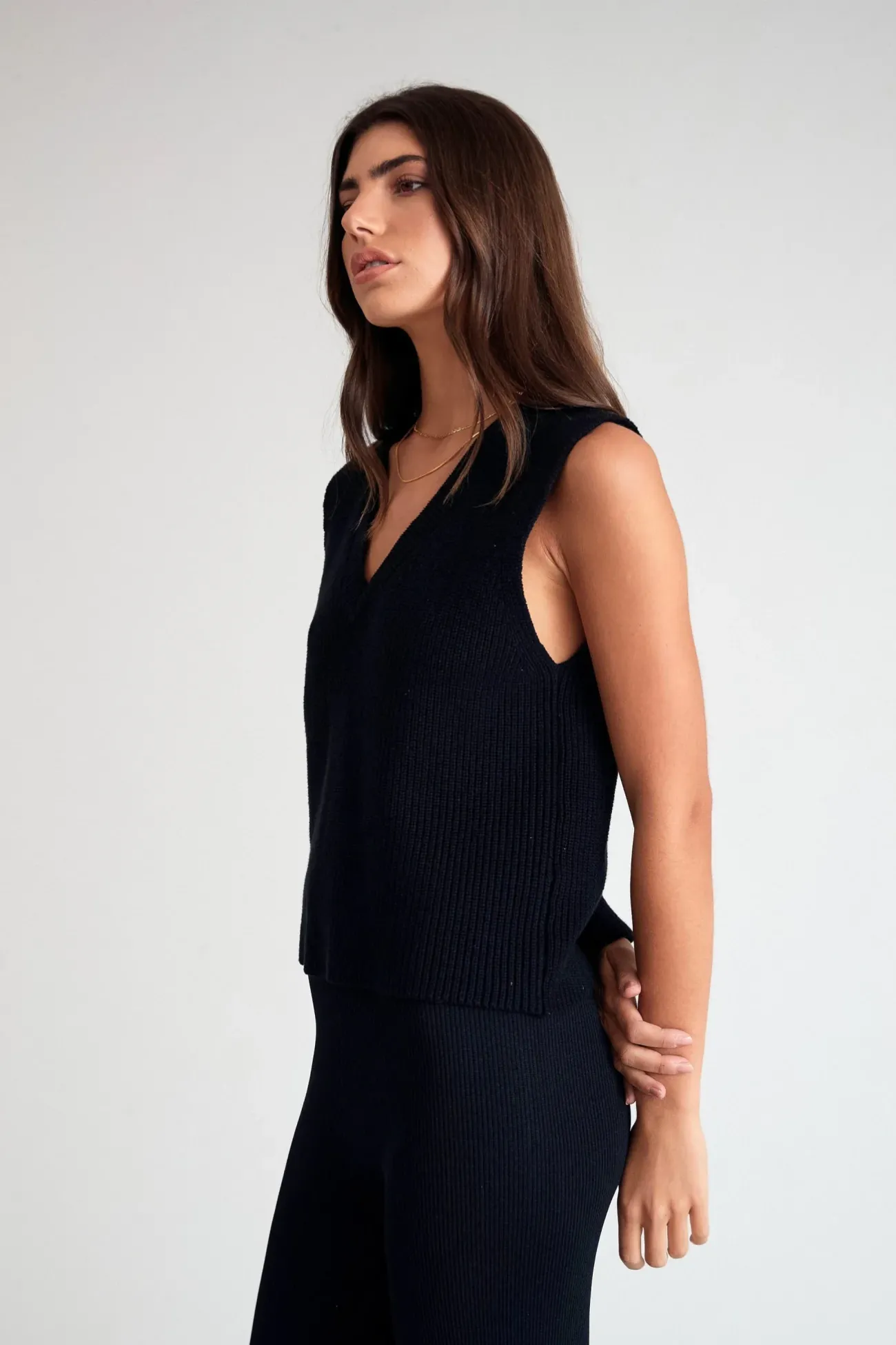 Longline Knit Vest<ALL FENIX Best