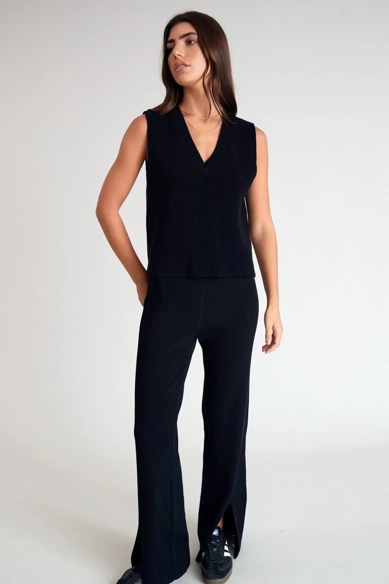 Longline Knit Vest<ALL FENIX Best