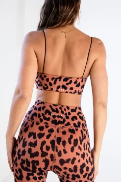 Oversized Cheetah Square Neck Sports Bra<ALL FENIX Sale