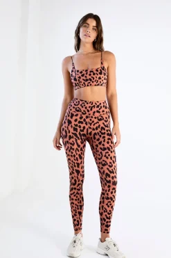 Oversized Cheetah Square Neck Sports Bra<ALL FENIX Sale