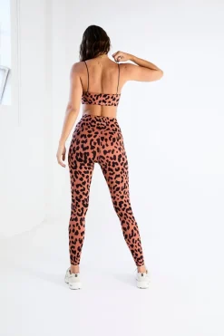 Oversized Cheetah Square Neck Sports Bra<ALL FENIX Sale