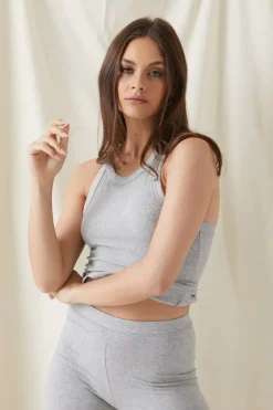 Rib Cotton V Back Tank<ALL FENIX Fashion
